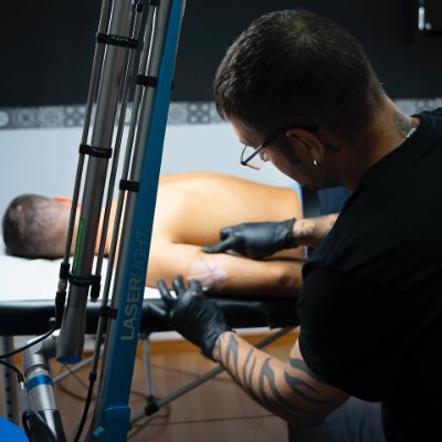 Photo by Aitor Tattookiller on June 19, 2024. May be an image of 1 person, tattoo and text.